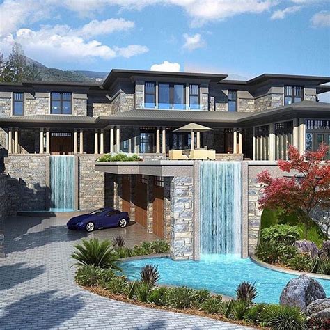 modern family house mansion.